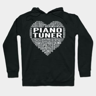 Piano Tuner Heart Hoodie